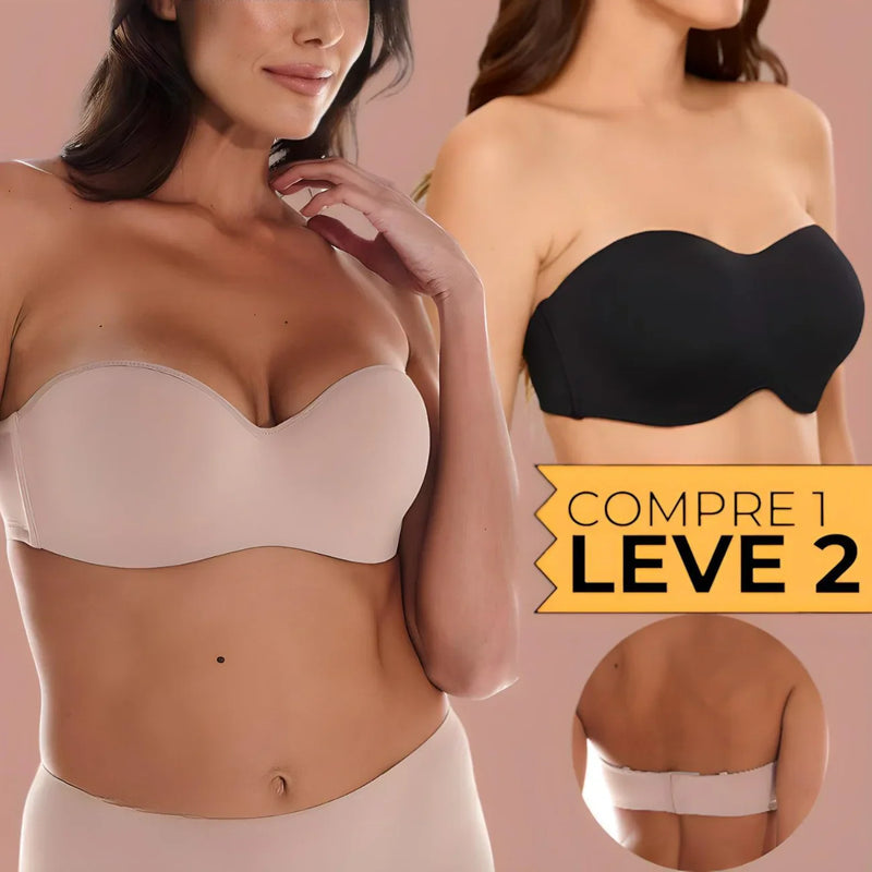 BelleForme - Sutiã Tomara que Caia - Sustentação Perfeita Sem Alças - [Compre 1 Leve 2] + Brinde Exclusivo